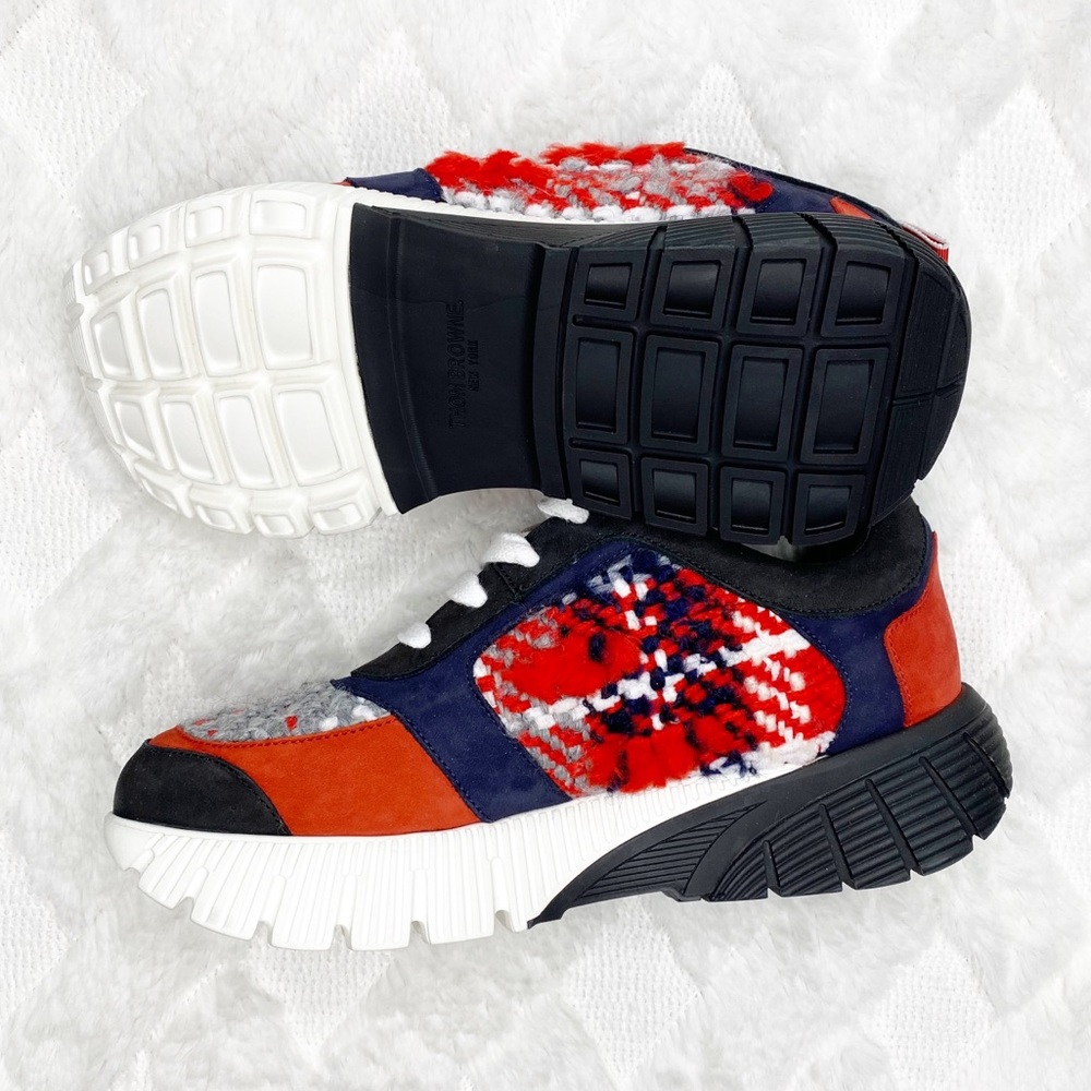THOM BROWNE tartan tweed runner -New - Picture 4 of 8